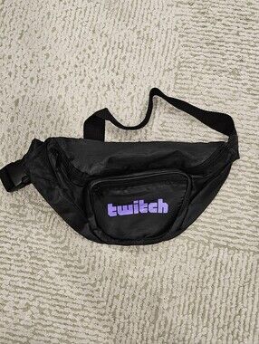 Twitch Nylon Fanny Pack / Waist Pack - Black
